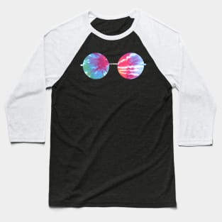 Tie Dye Hippie Glasses Baseball T-Shirt